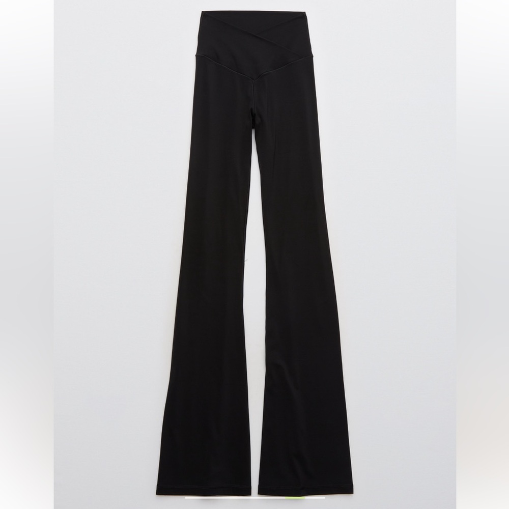 Aerie Real Me High Waisted Crossover flare leggings